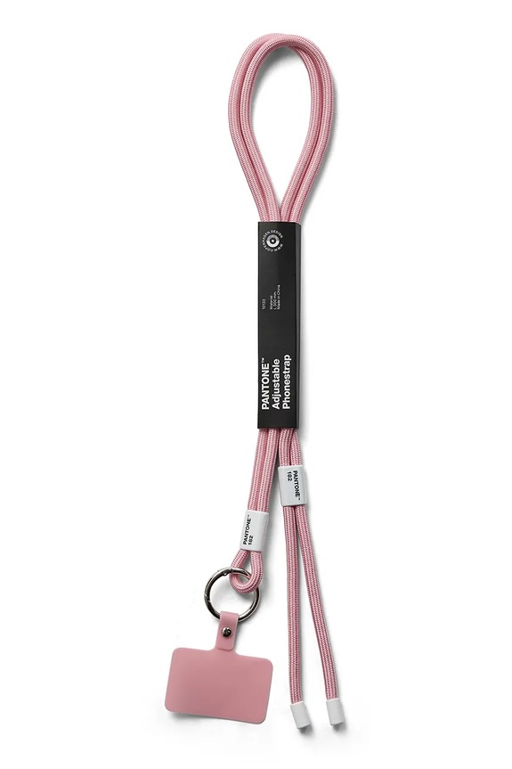 Lifestyle Pantone pasek do telefonu z materiału tekstylnego 48 x 3,3 cm 101330182 różowy