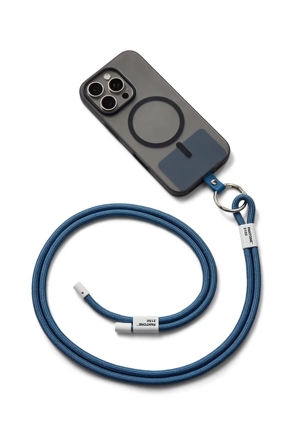 Pantone pasek do telefonu z materiału tekstylnego 48 x 3,3 cm 101332150 niebieski AA00