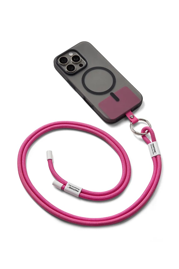 Pantone pasek do telefonu z materiału tekstylnego 48 x 3,3 cm 101330001 różowy AA00