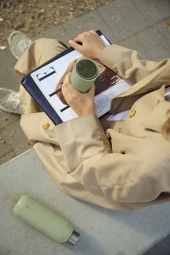 Lifestyle Stelton sticlă termică din oţel inoxidabil 0,2 l 675.51 verde