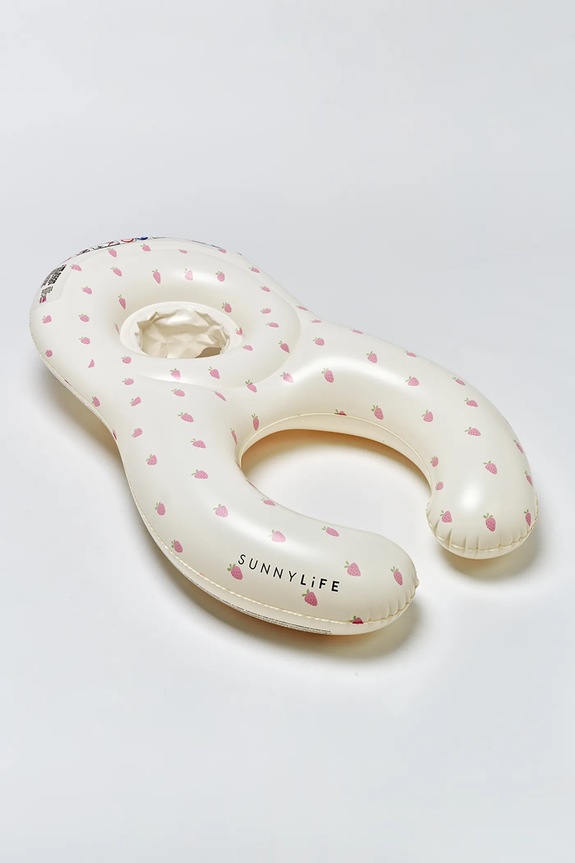 SunnyLife colac gonflabil din plastic 110 x 74 x 25 cm bej S61FTSEU