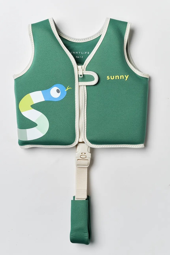 SunnyLife kamizelka do pływania 1-2 zielony S61FVIJG