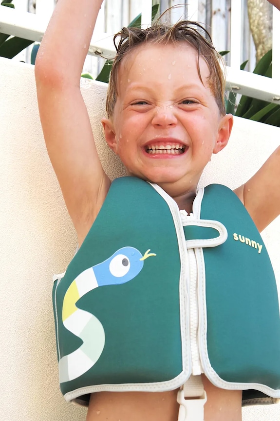 SunnyLife vestă de înot din plastic 2-3 S61FVIJJ verde