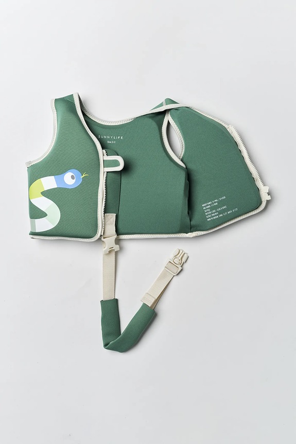 Lifestyle SunnyLife vestă de înot din plastic 2-3 S61FVIJJ verde