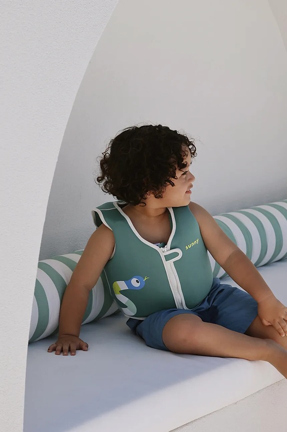 SunnyLife kamizelka do pływania 3-6 S61FVVJG zielony