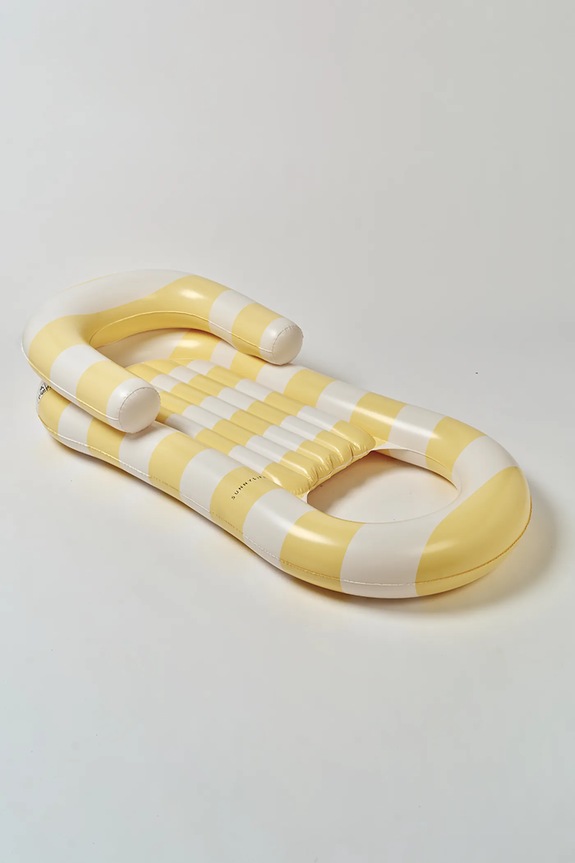 SunnyLife saltea gonflabilă din plastic 158 x 74 x 36 cm galben S61LLLML
