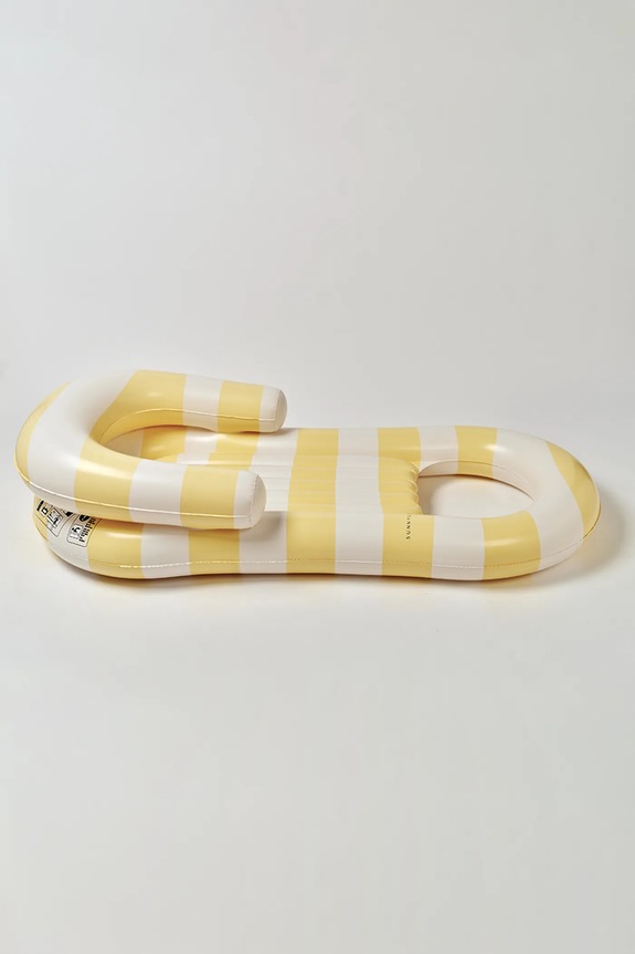 SunnyLife saltea gonflabilă din plastic 158 x 74 x 36 cm S61LLLML galben AA00