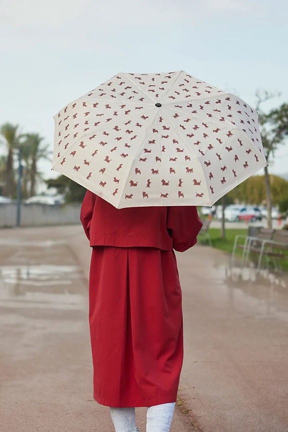 Balvi parasol składany z tworzywa sztucznego 31 x 11,5 x 6 cm 27825 beżowy