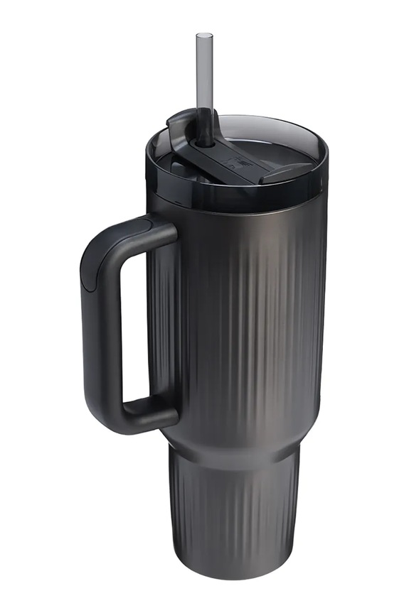 Stanley термокружка из нержавеющей стали Quencher® H2.O FlowState™ Fluted 1,18 l 10.13002.0132 чёрный AA00