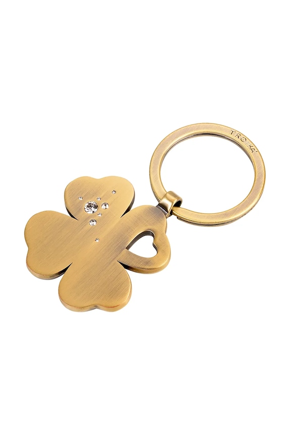 Troika brelok z metalu 7,5 x 4 cm żółty TRKR9.30.AB