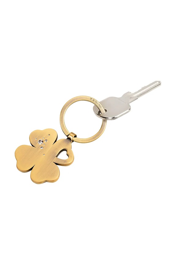 Troika brelok z metalu 7,5 x 4 cm TRKR9.30.AB żółty AA00