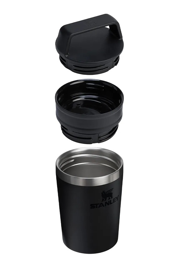 Lifestyle Stanley cană termică din oţel inoxidabil Café.To.Go 0.23L 10.12079.014 negru