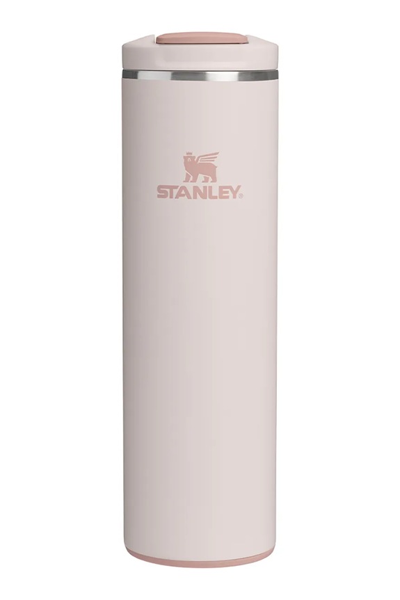 Stanley cană termică din oţel inoxidabil Aerolight Transit Flip Top 0.47L roz 10.13062.014
