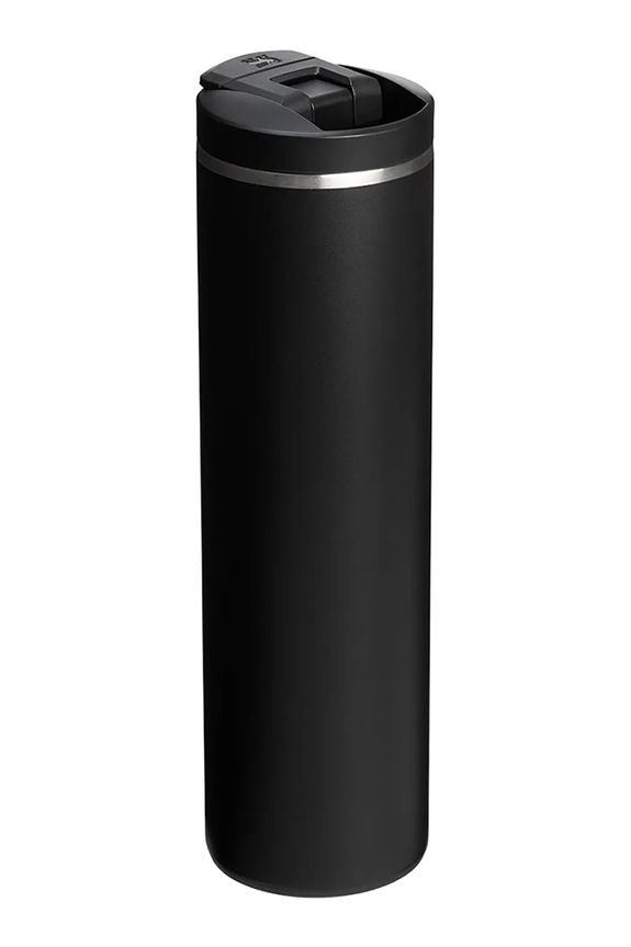 Stanley cană termică din oţel inoxidabil Aerolight Transit Flip Top 0.47L 10.13062.011 negru AA00