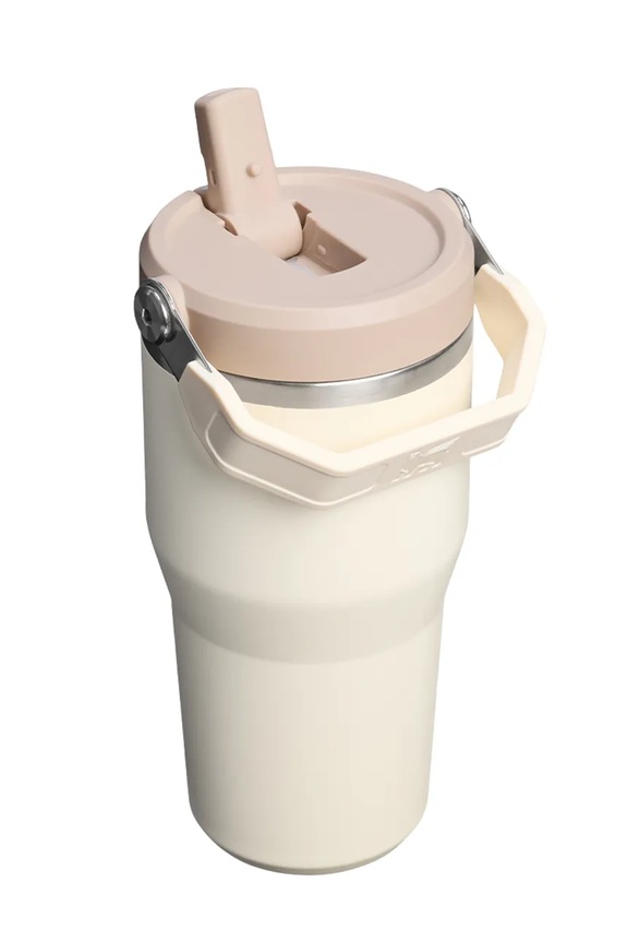 Stanley cană termică din oţel inoxidabil Kubek IceFlow™ Flip Straw 0.59L 10.13425.0119 bej AA00