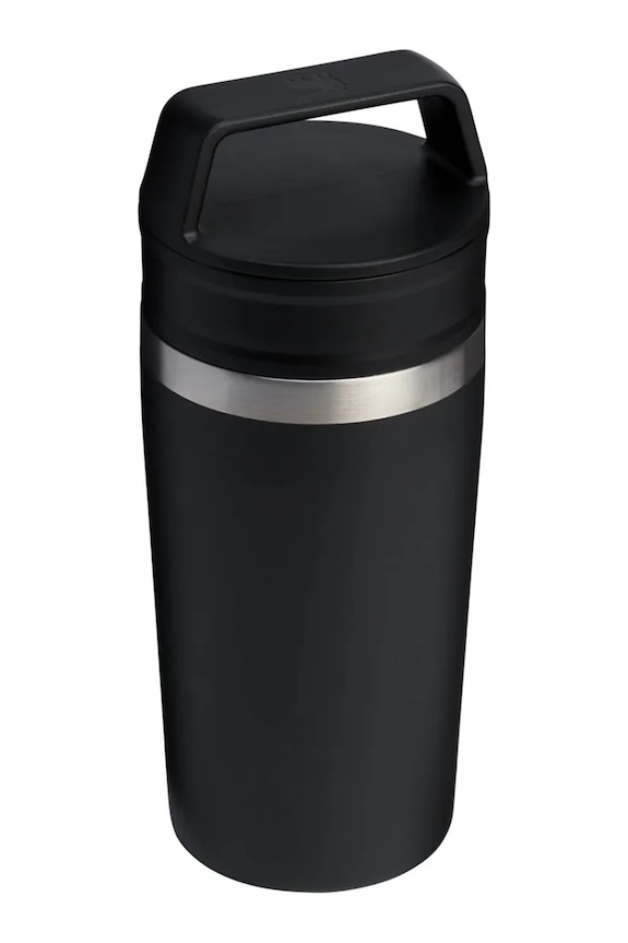 Stanley cană termică din oţel inoxidabil Cafe.To.Go 0.47L 10.21324.0001 negru AA00