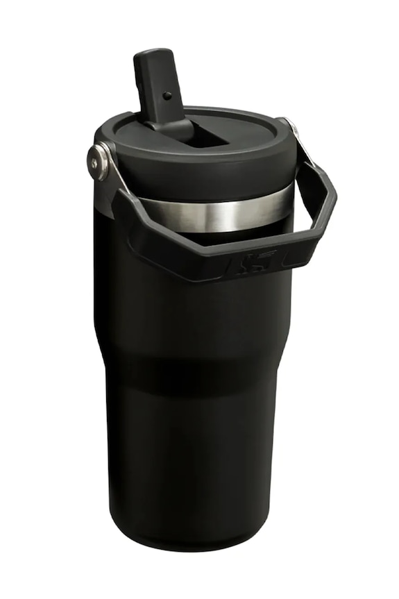Stanley cană termică din oţel inoxidabil IceFlow Flip Straw 0.59L 10.12044.045 negru AA00