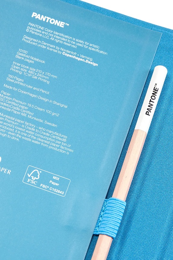 Lifestyle Pantone notatnik z ołówkiem 101502150 niebieski