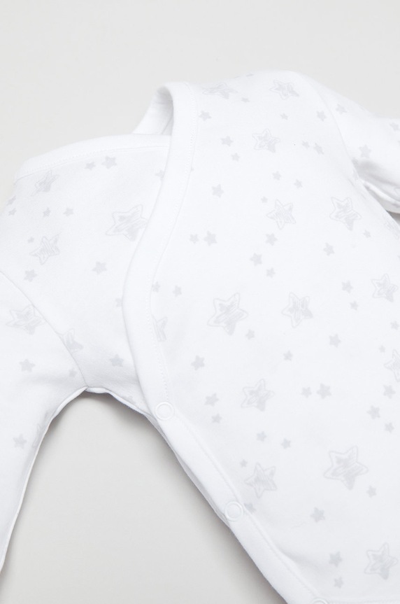 OVS body bawełniane niemowlęce (2-pack) 1435502.NEWBORN biały AA00