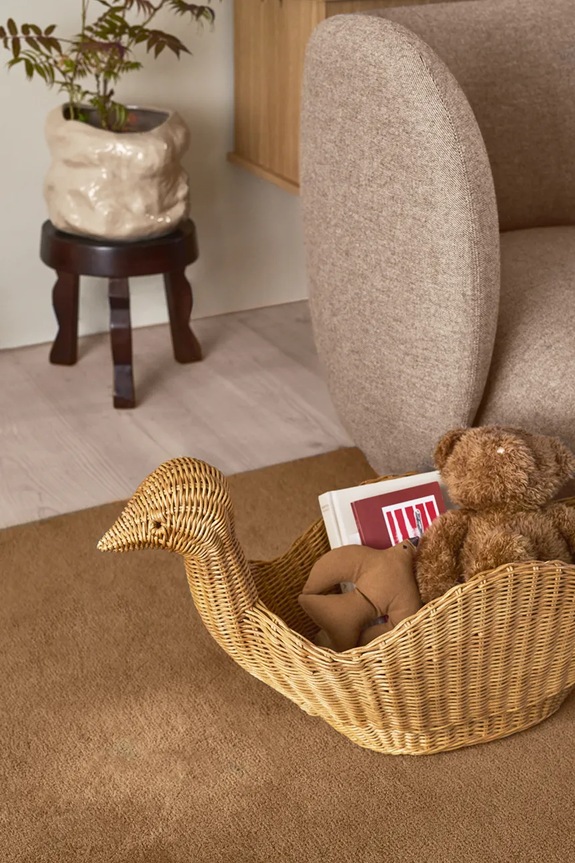 Всекидневна и спалня Кош за съхранение ferm LIVING Bird Braided 1104269929 бежов