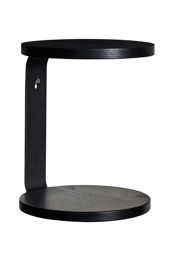 Zidna polica Hübsch Oto crna 022010