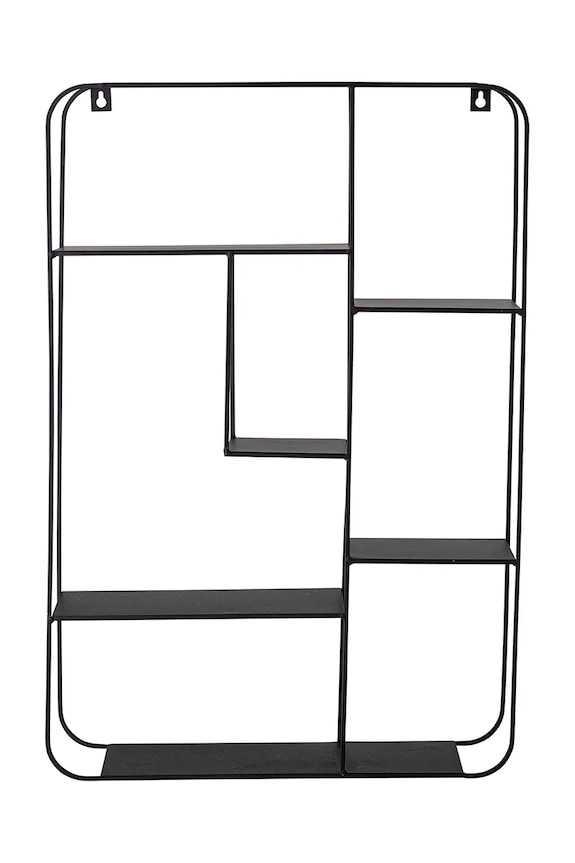 Bloomingville fali polc Ebert fekete 82052204