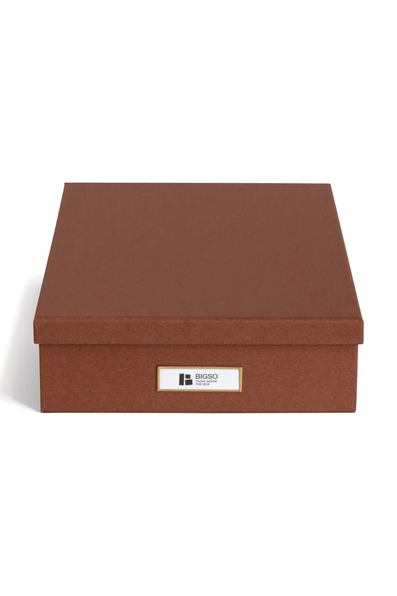 Salon i sypialnia Bigso Box of Sweden pudełko do przechowywania A4 9451R1262.99 brązowy