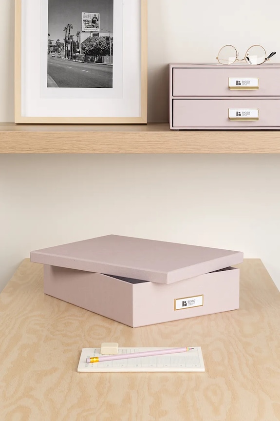 Κουτί αποθήκευσης Bigso Box of Sweden A4 9451R1362.99 ροζ