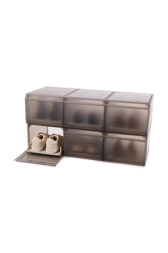 Joseph Joseph cipőtároló dobozok készlete Shoe Storage Box 6 db 55014 szürke AA00