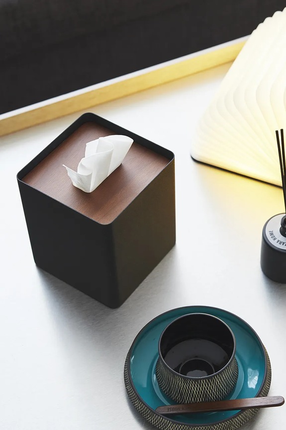 Yamazaki contenitore per fazzoletti 5179 nero
