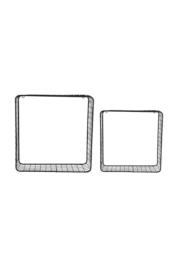 Viseća polica Present Time Reja 2-pack crna PT4258BK