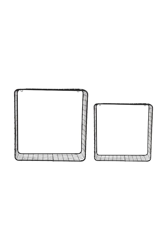 Viseća polica Present Time Reja 2-pack crna PT4258BK
