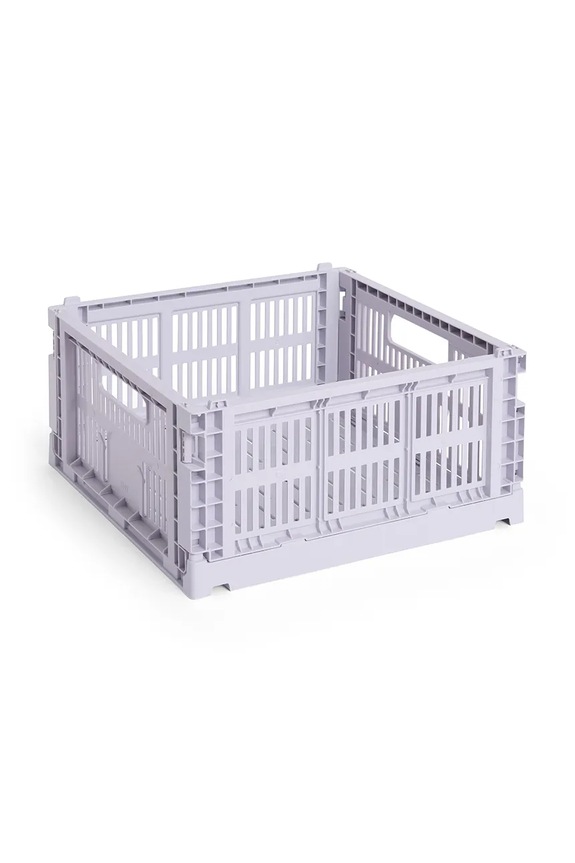 Κουτί αποθήκευσης HAY Colour Crate M / 14 x 26,5 x 34,5 cm μωβ AB634F125AB78