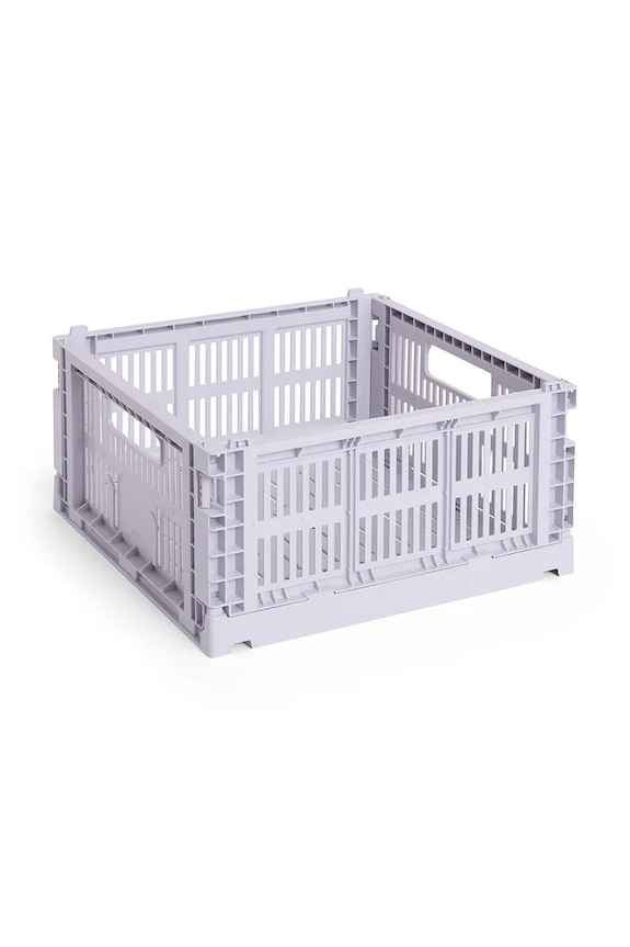 Κουτί αποθήκευσης HAY Colour Crate M / 14 x 26,5 x 34,5 cm μωβ AB634F125AB78