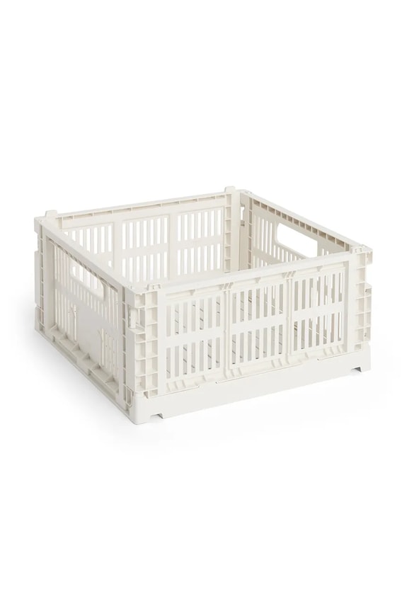 HAY cutie de depozitare Colour Crate M / 14 x 26,5 x 34,5 cm alb AB634F125AB90