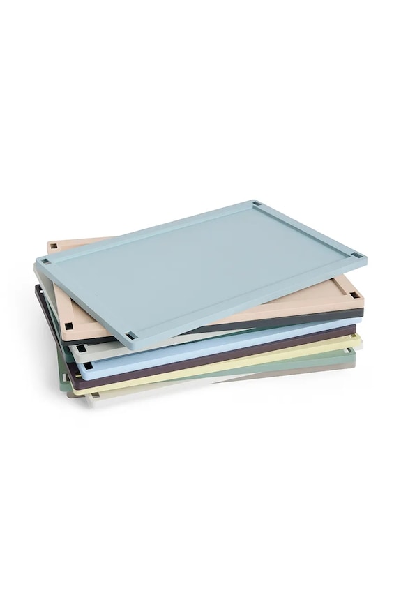 Living și dormitor HAY capac pentru cutie Colour Crate L / 35,5 x 54,5 cm AE759A603AB86 galben