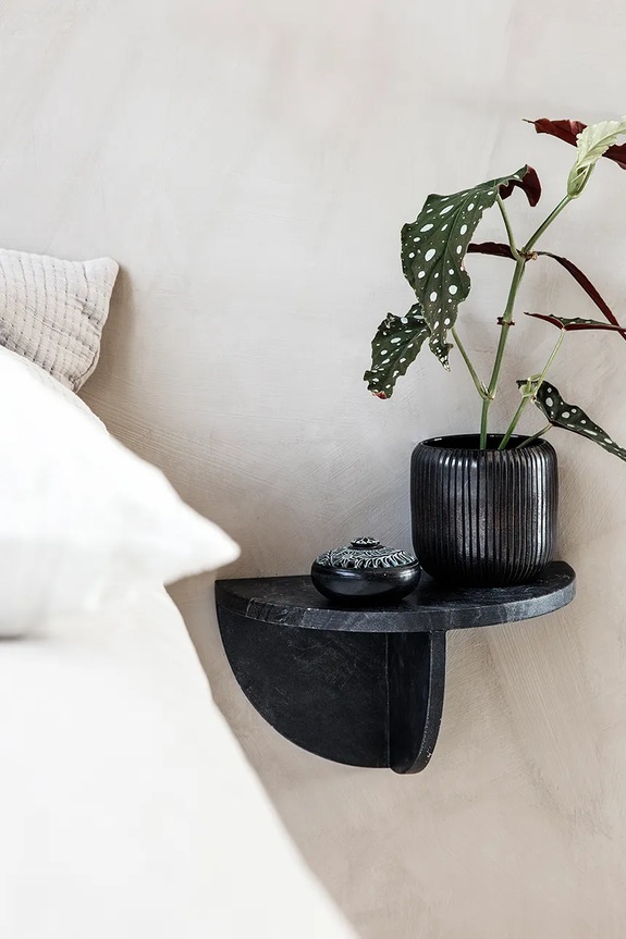 Σαλόνι και υπνοδωμάτιο Κρεμαστό ράφι House Doctor HDMega 36 x 18 cm 210460600 μαύρο