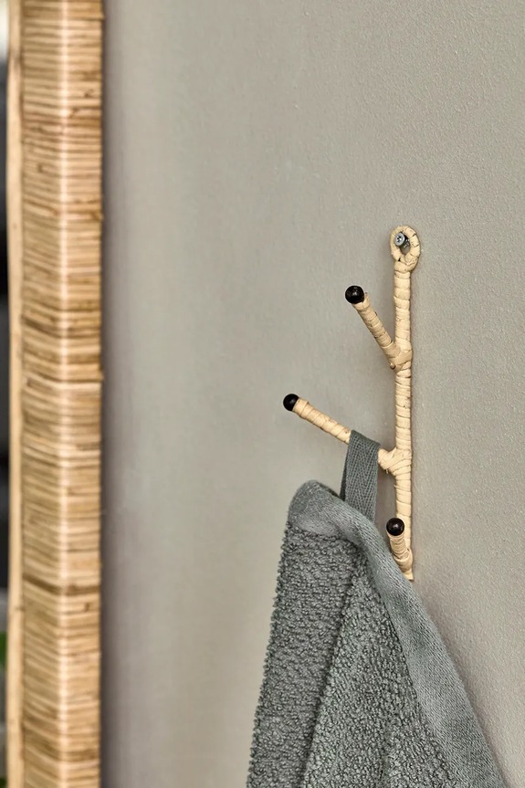 House Doctor cuier de perete HDBranch 20 x 5,5 cm 267660007 bej AA00