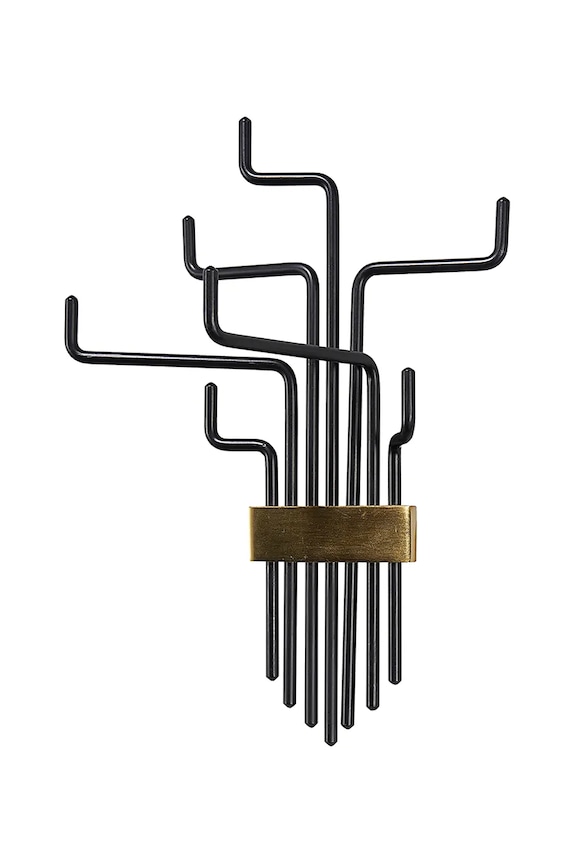 Закачалка за стена House Doctor HDPipes 42,5 cm черен 203661221