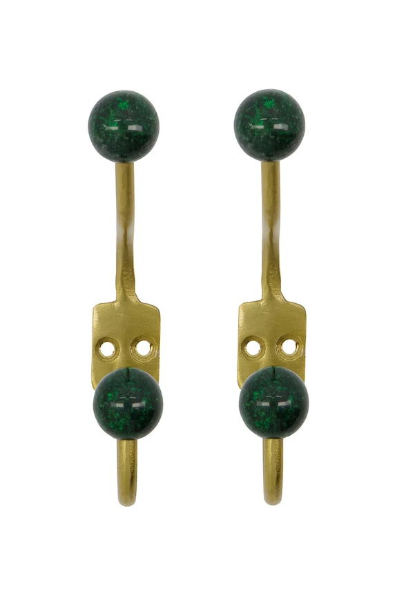 House Doctor gancio HDBall 13 cm pacco da 2 verde 900000380