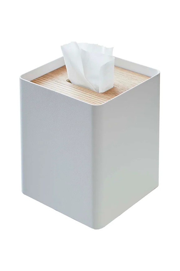Posoda za robčke Yamazaki Rin 13 x 15,5 cm bela 5180.