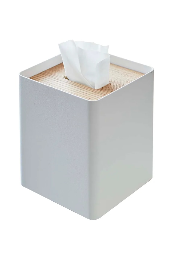 Posoda za robčke Yamazaki Rin 13 x 15,5 cm bela 5180.