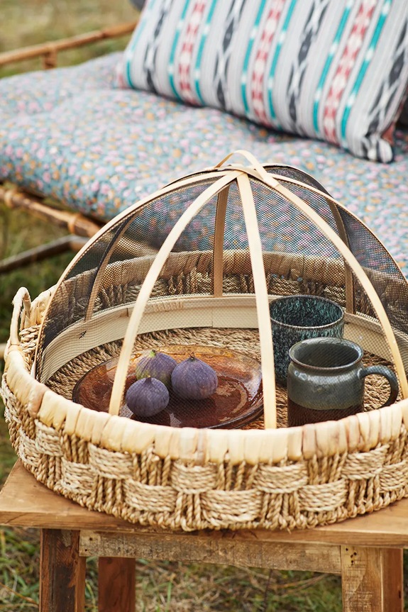 Dnevni boravak i spavaća soba Set ukrasnih košara Madam Stoltz 38 x 9 / 45 x 11 / 57 x 14 cm 3-pack MKTE23247.3 bež