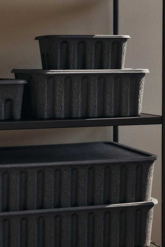 ferm LIVING contenitore Paper Pulp Box L/30 x 15 cm pacco da 2 1104272367 grigio AA00