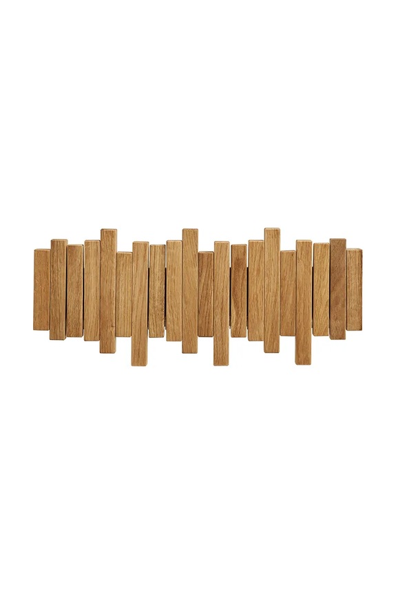 Dnevna soba in spalnica Stenski obešalnik House Nordic Caltra 3 x 40 x 18 cm 4494055 bež