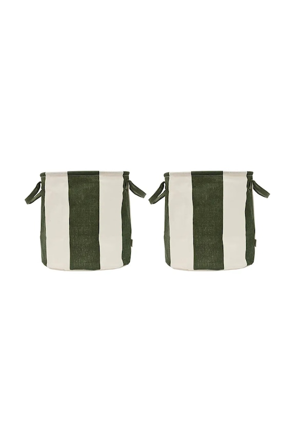 OYOY kosz do przechowywania Kara 32 x 32 x 32 cm 2-pack zielony L301461