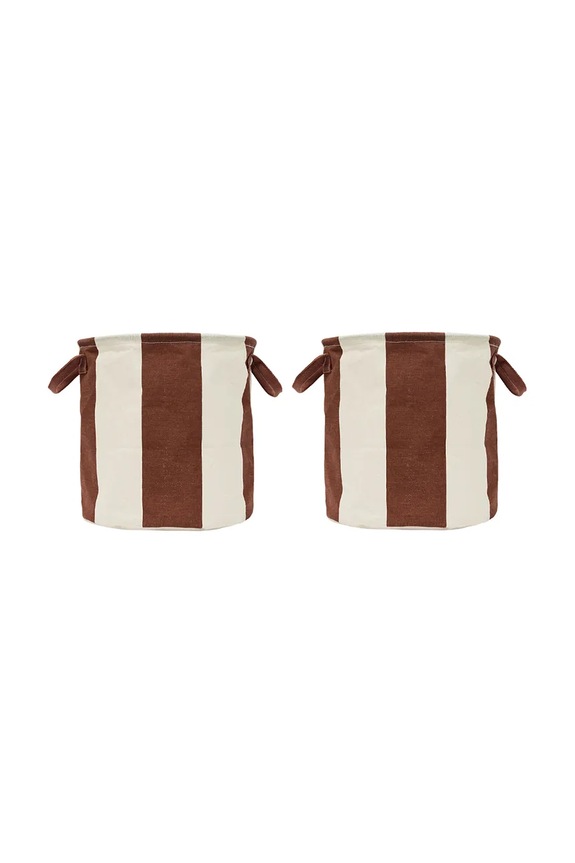 Кош за съхранение OYOY Kara 32 x 32 x 32 cm (2 броя) кафяв L301535