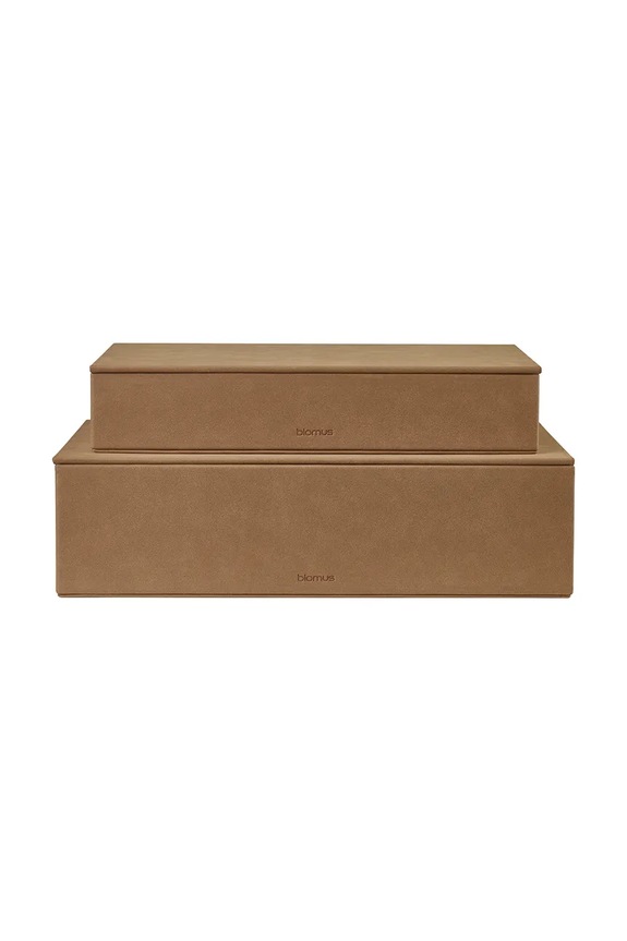 Blomus zestaw pudełek do przechowywania Sahla 35 × 25 × 7 / 40 × 30 × 11 cm 2-pack brązowy B68327