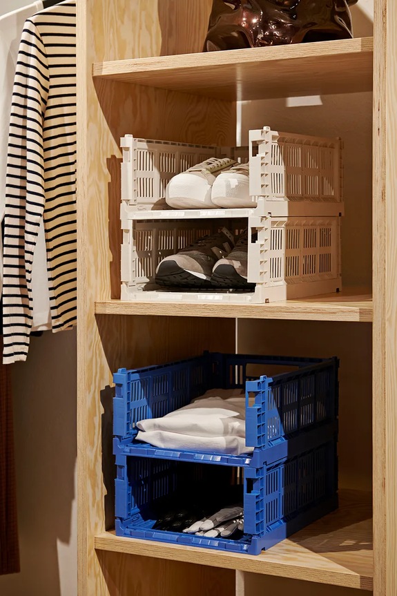 Úložný box HAY Colour Crate M / 14 x 26,5 x 34,5 cm AB634.A602.AB90 biela AA00