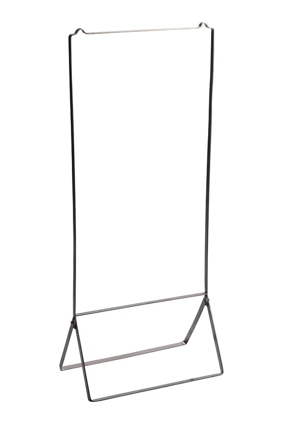 Madam Stoltz cuier umerașe 51 x 25 x 122 cm gri 38937ST